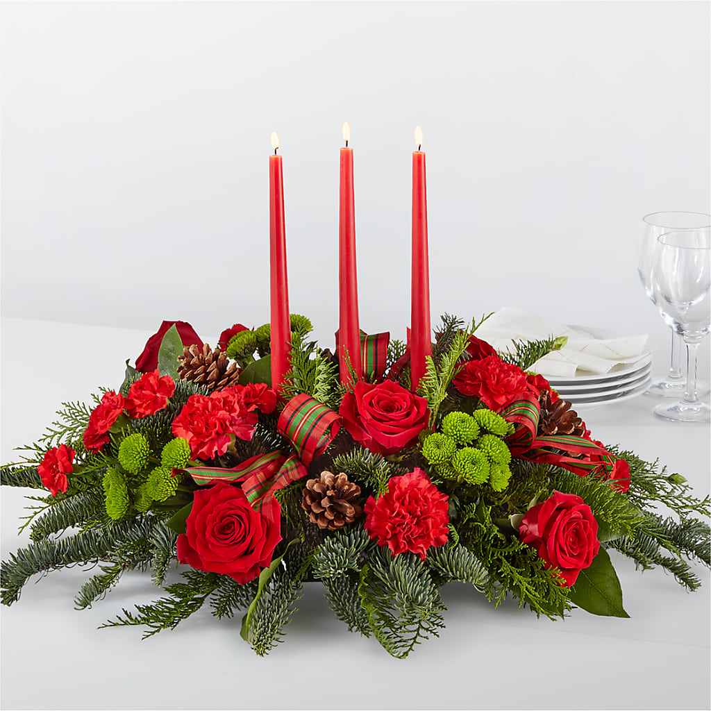 By the Candlelight Centerpiece – Garden Of Eden Florist, San Antonio TX