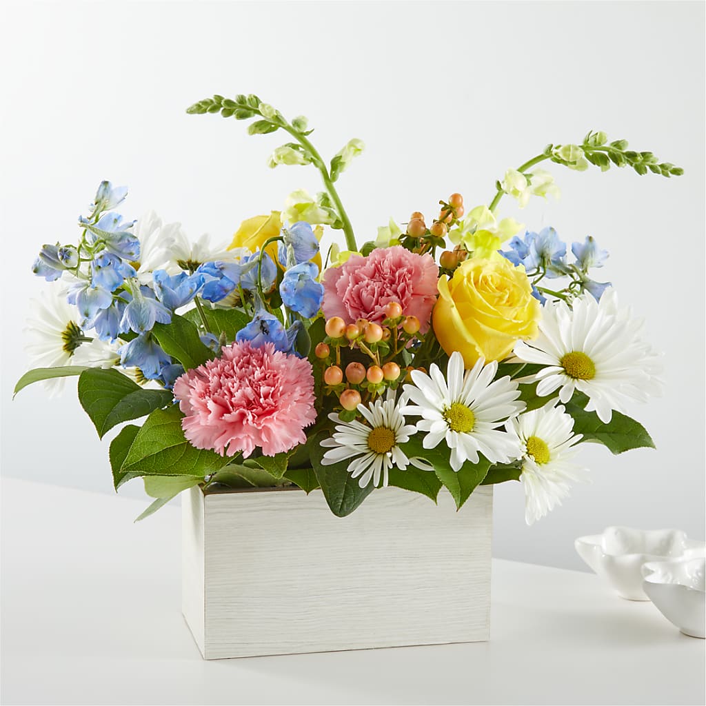 Sun Salutation Box Bouquet – Garden Of Eden Florist, San Antonio TX