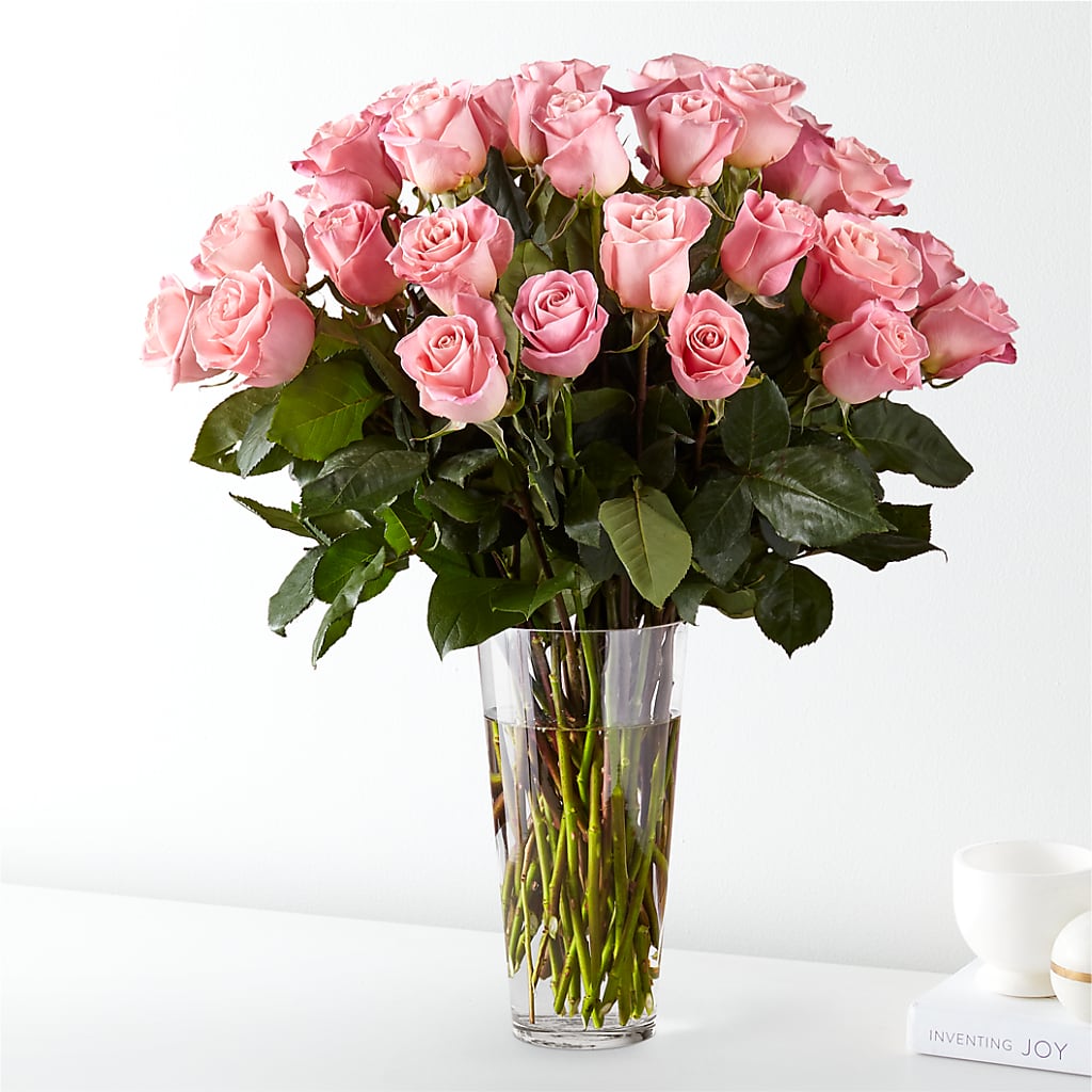 Long Stem Pink Rose Bouquet – Garden Of Eden Florist, San Antonio TX