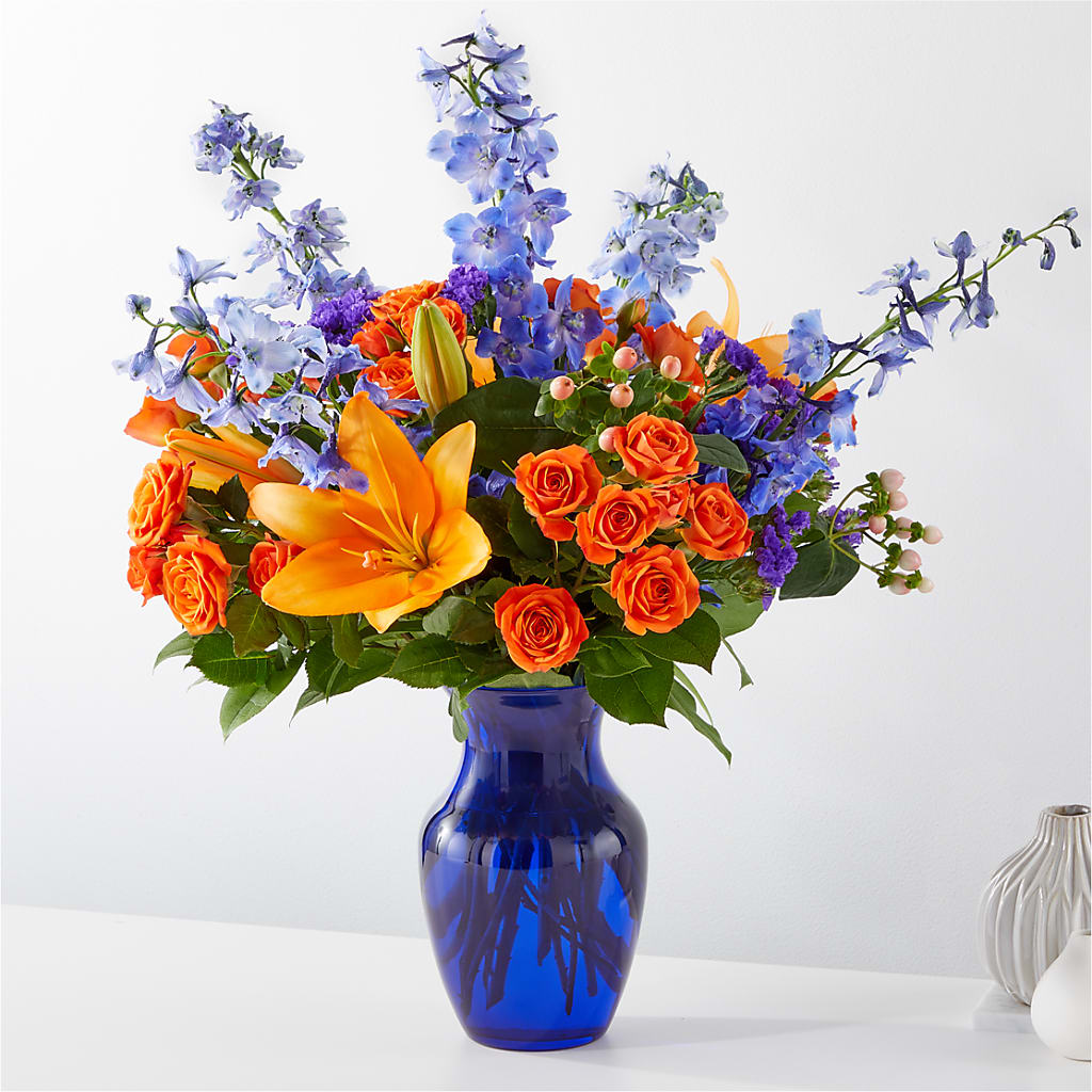 Radiant Citrus Bouquet – Garden Of Eden Florist, San Antonio TX