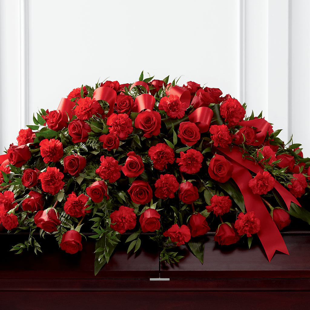 Tribute of Life Casket Spray – Garden Of Eden Florist, San Antonio TX