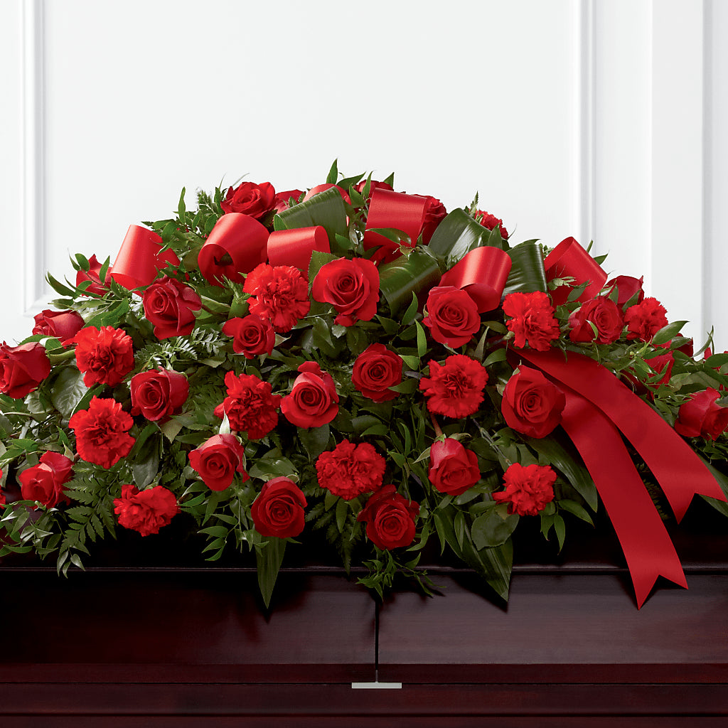Tribute of Life Casket Spray – Garden Of Eden Florist, San Antonio TX
