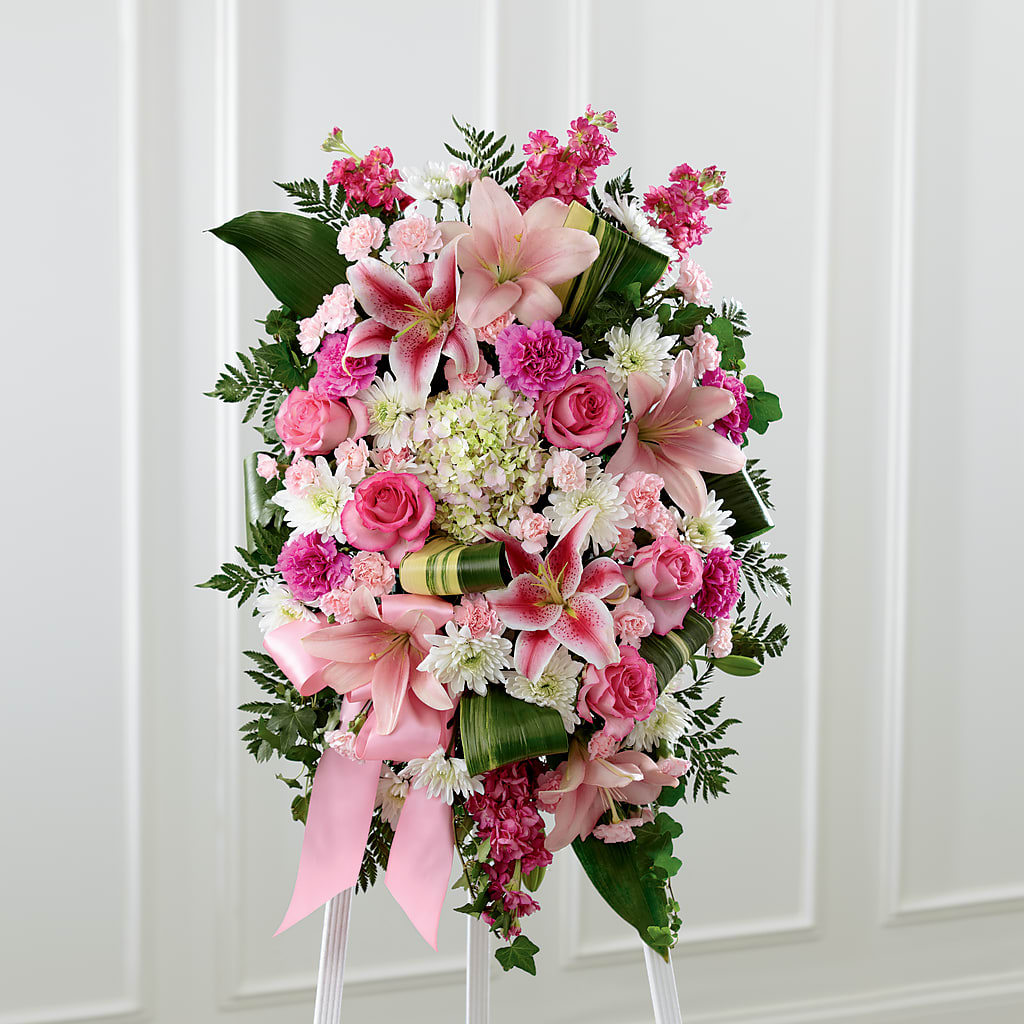 Comforting Standing Spray – Garden Of Eden Florist, San Antonio TX