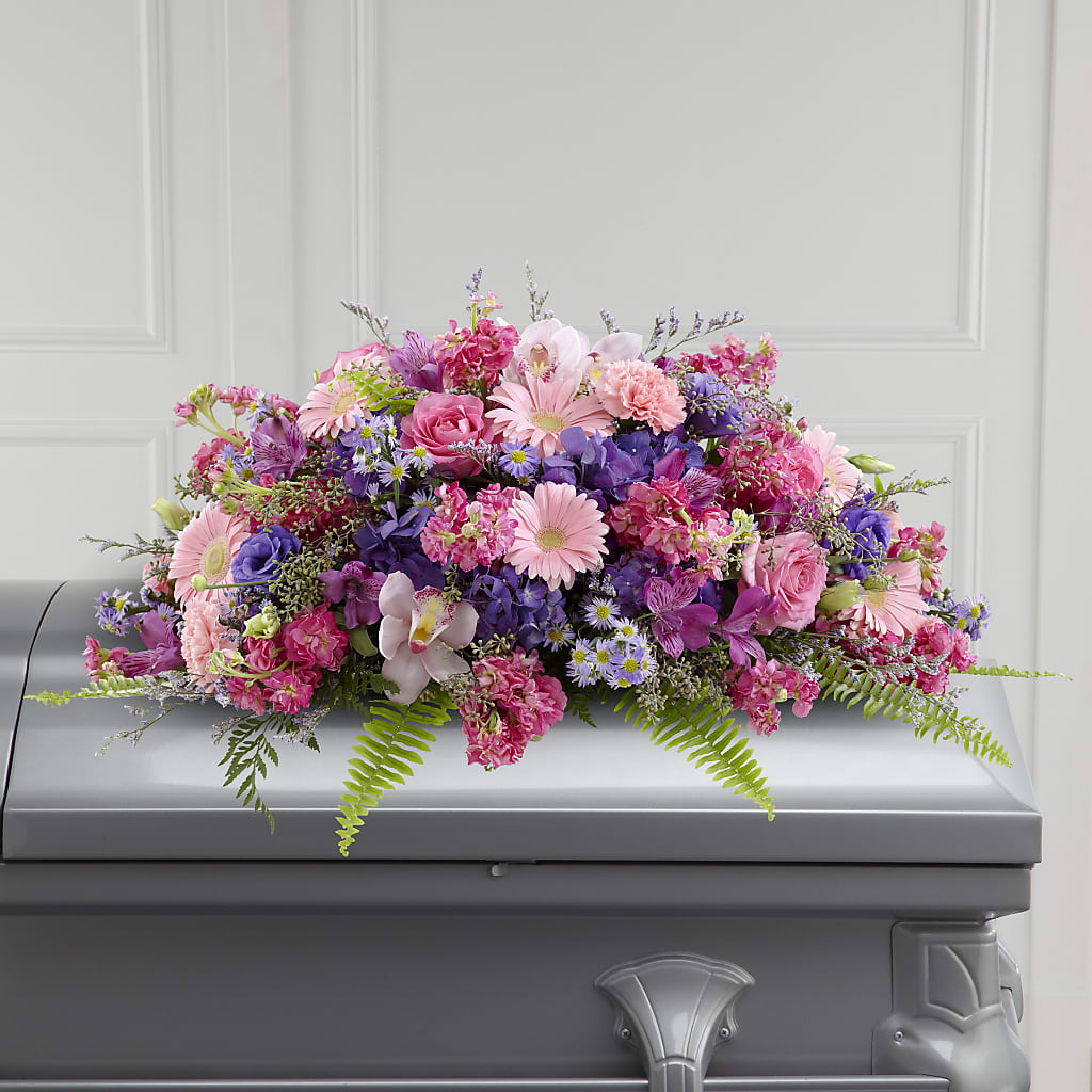 Glorious Garden Casket Spray – Garden Of Eden Florist, San Antonio TX