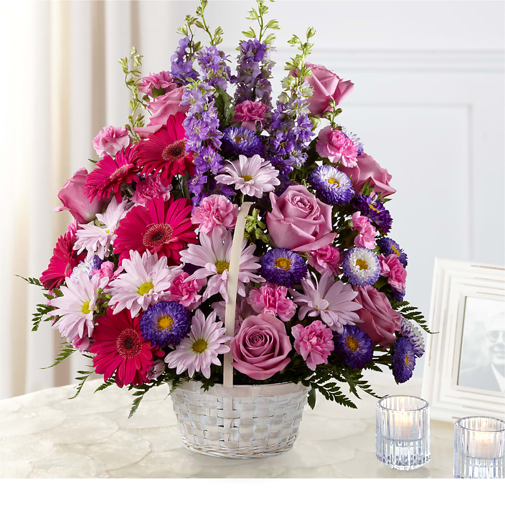 Pastel Peace Basket – Garden Of Eden Florist, San Antonio TX