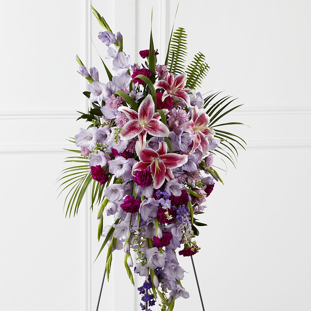 Tender Touch Standing Spray – Garden Of Eden Florist, San Antonio TX