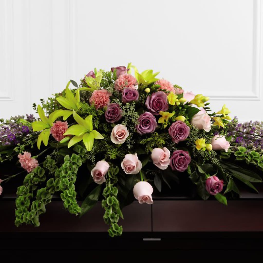 Forever Beloved Casket Spray – Garden Of Eden Florist, San Antonio TX