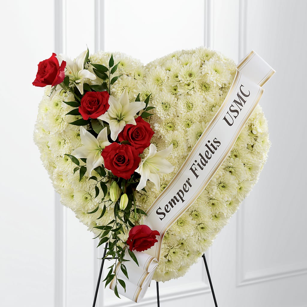Heartfelt Hero Standing Heart – Garden Of Eden Florist, San Antonio TX