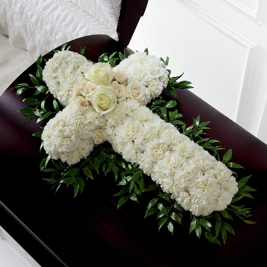 Peaceful Memories Casket Spray (Standard) – Garden Of Eden Florist, San Antonio TX