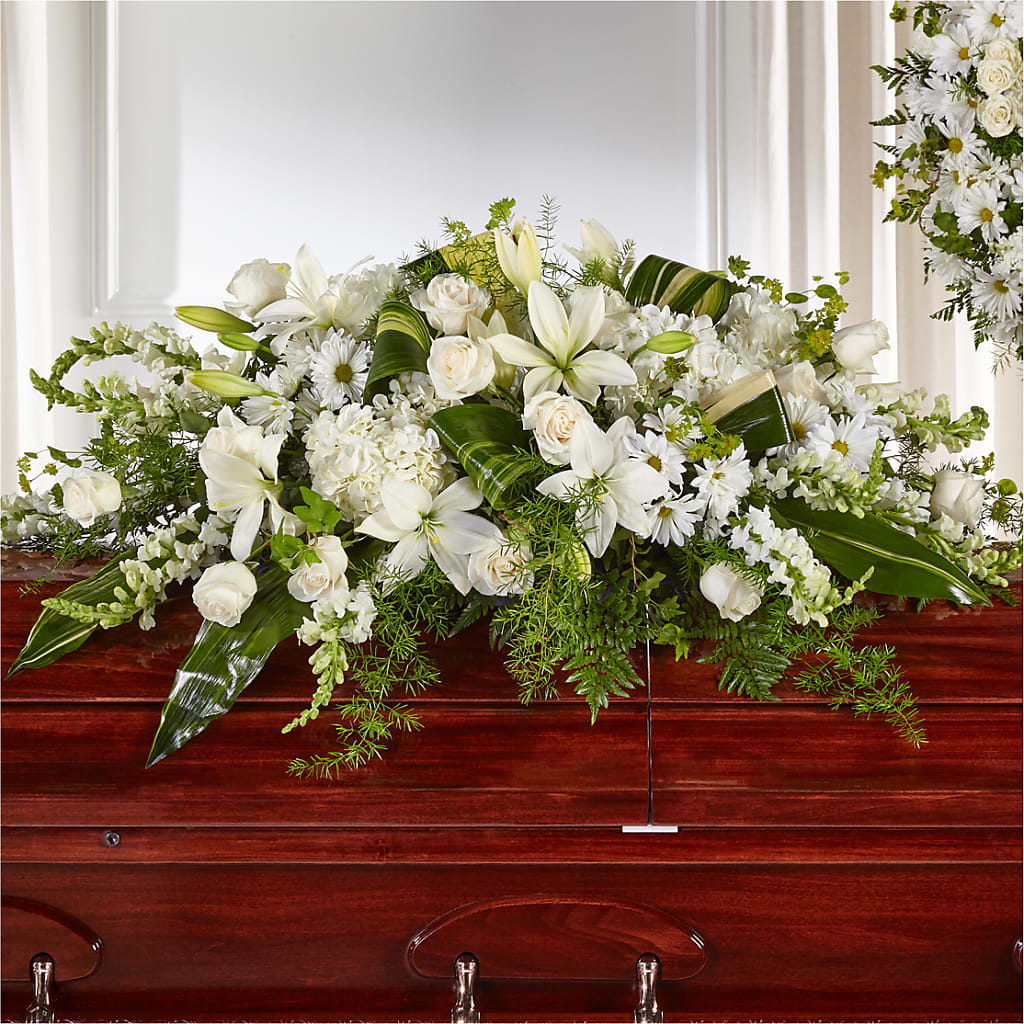 Abundance Casket Spray – Garden Of Eden Florist, San Antonio TX