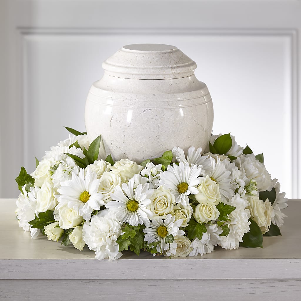 Ivory Gardens Cremation Adornment – Garden Of Eden Florist, San Antonio TX