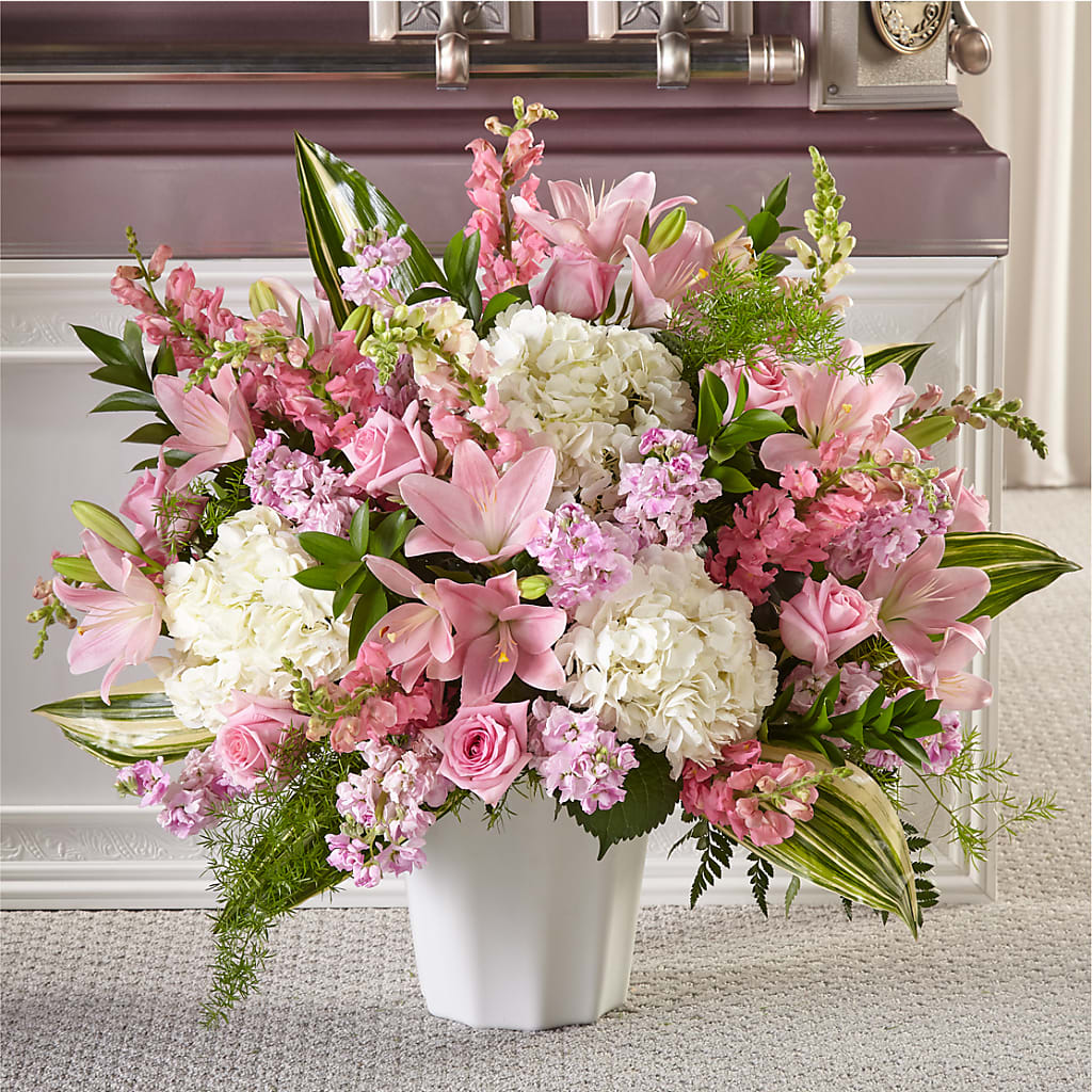 Simply Serene Floor Basket – Garden Of Eden Florist, San Antonio TX