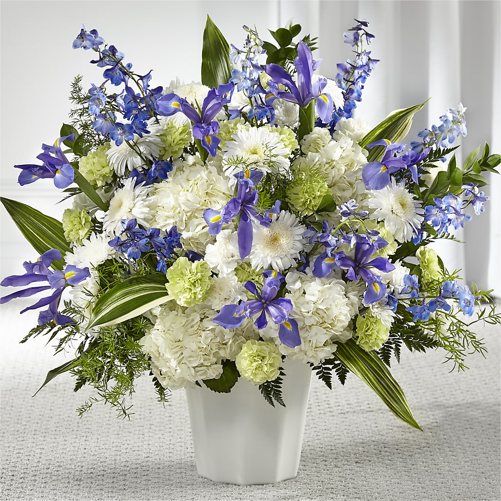 Soft Serenity Floor Basket – Garden Of Eden Florist, San Antonio TX