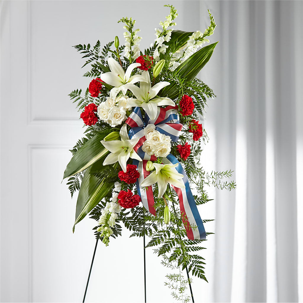 Stars of Life Standing Spray – Garden Of Eden Florist, San Antonio TX
