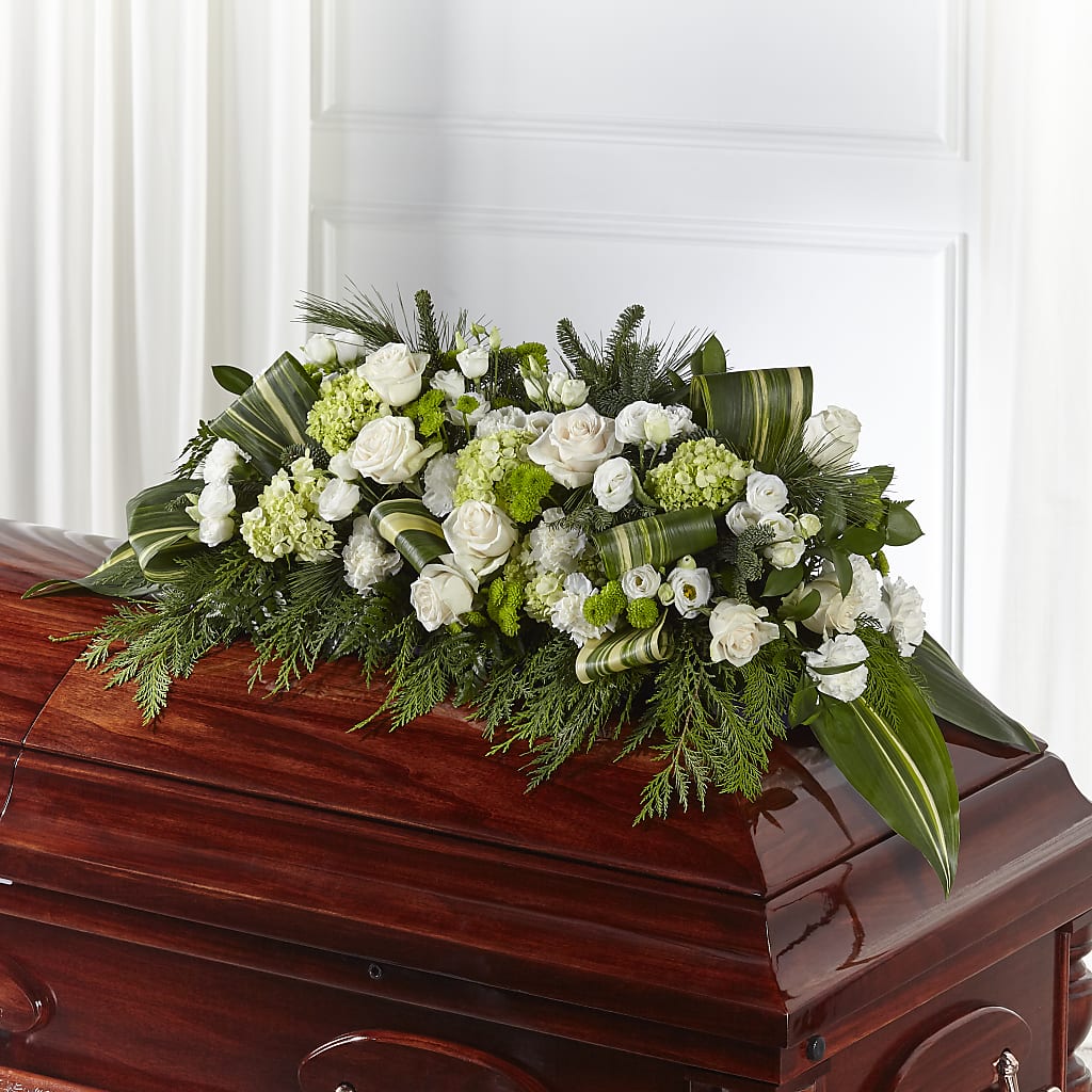 Hopeful Gesture Casket Spray – Garden Of Eden Florist, San Antonio TX