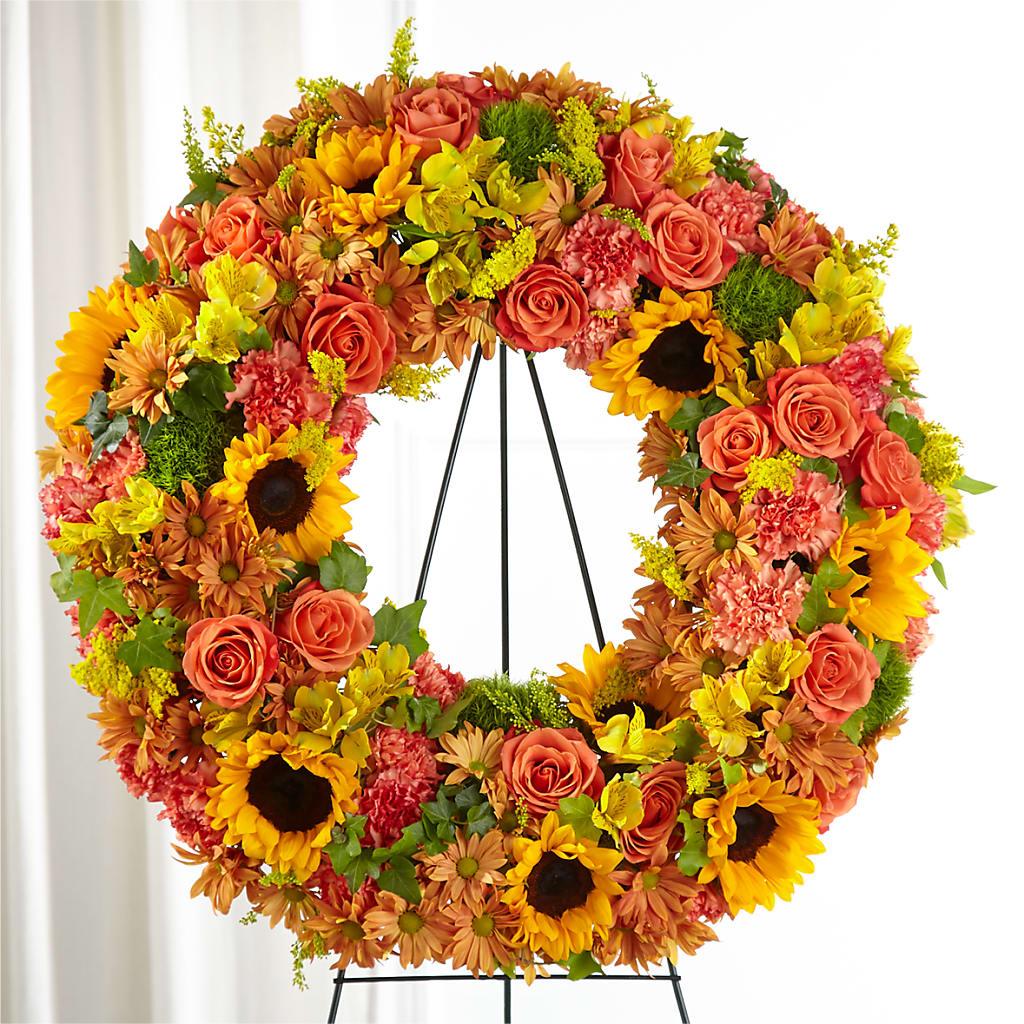 Autumnal Memories Wreath (Standard) – Garden Of Eden Florist, San Antonio TX