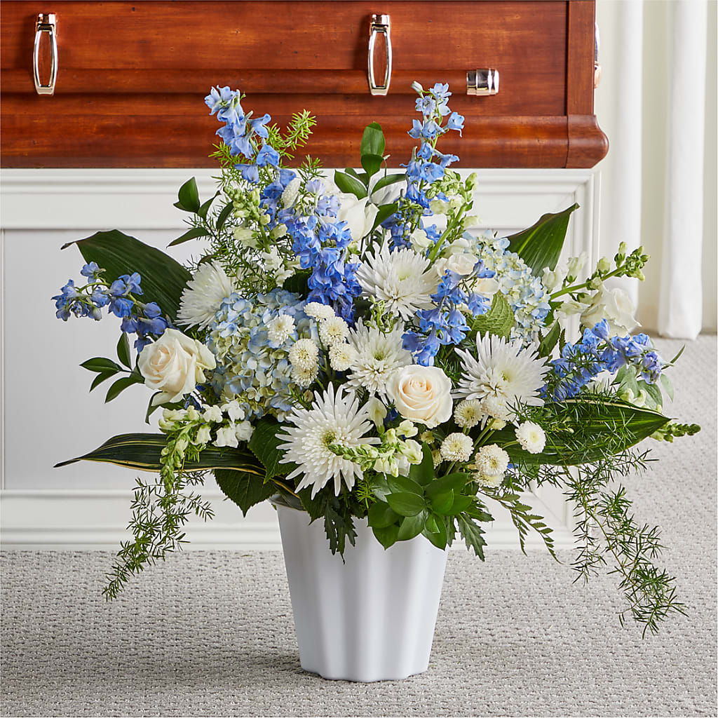 Everlasting Memories Floor Basket – Garden Of Eden Florist, San Antonio TX