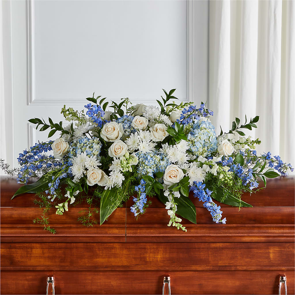 Timeless Essence Casket Spray – Garden Of Eden Florist, San Antonio TX
