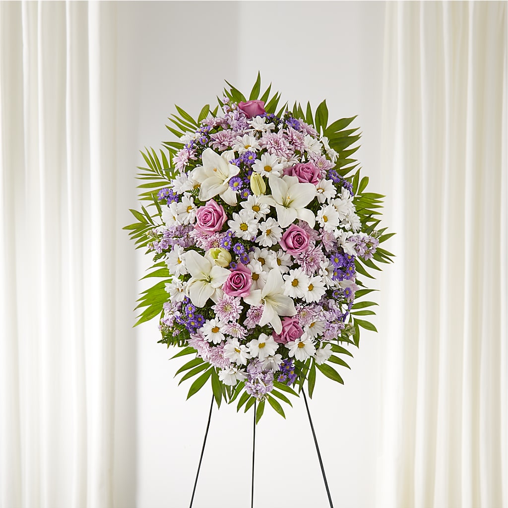 Surrounded by Love Standing Spray – Garden Of Eden Florist, San Antonio TX