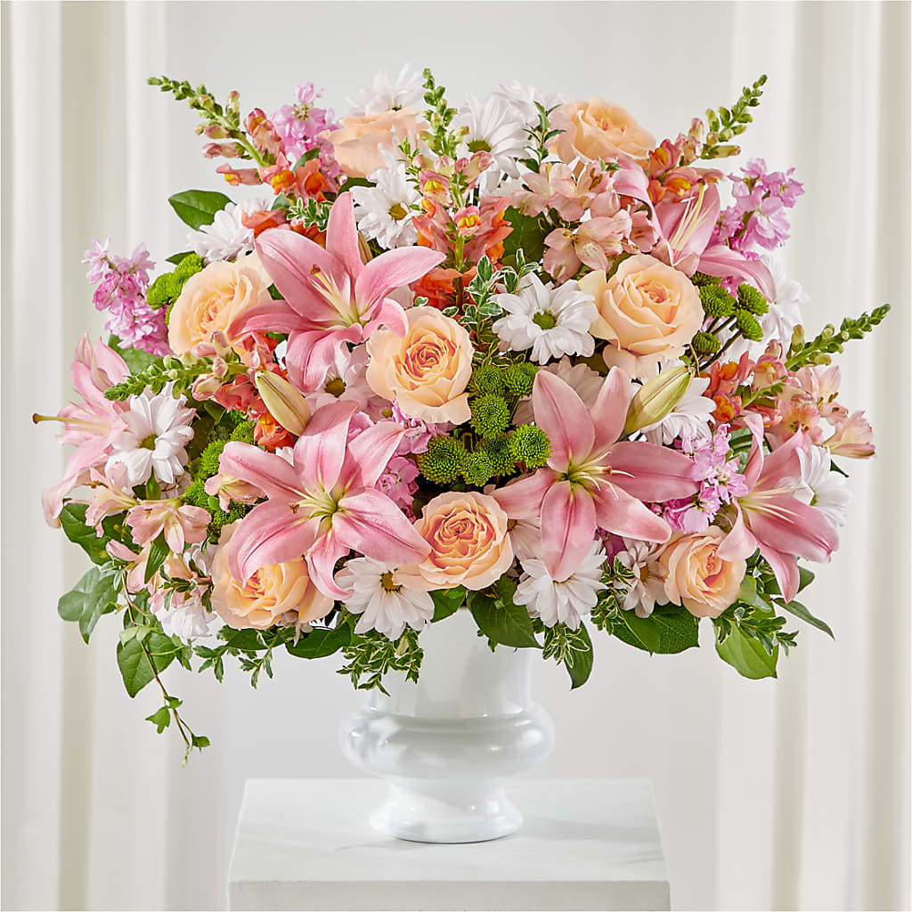Heartfelt Gesture Urn Arrangement – Garden Of Eden Florist, San Antonio TX