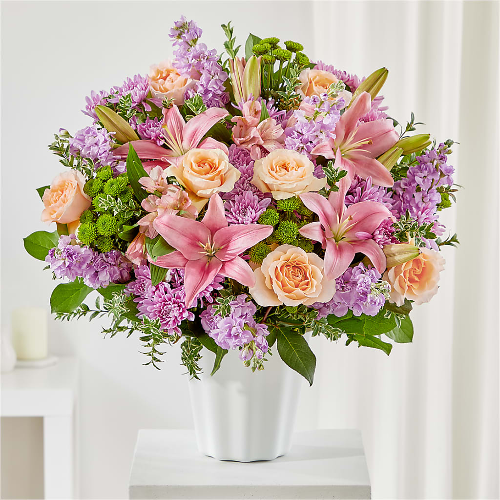 Supportive Embrace Tabletop Basket – Garden Of Eden Florist, San Antonio TX