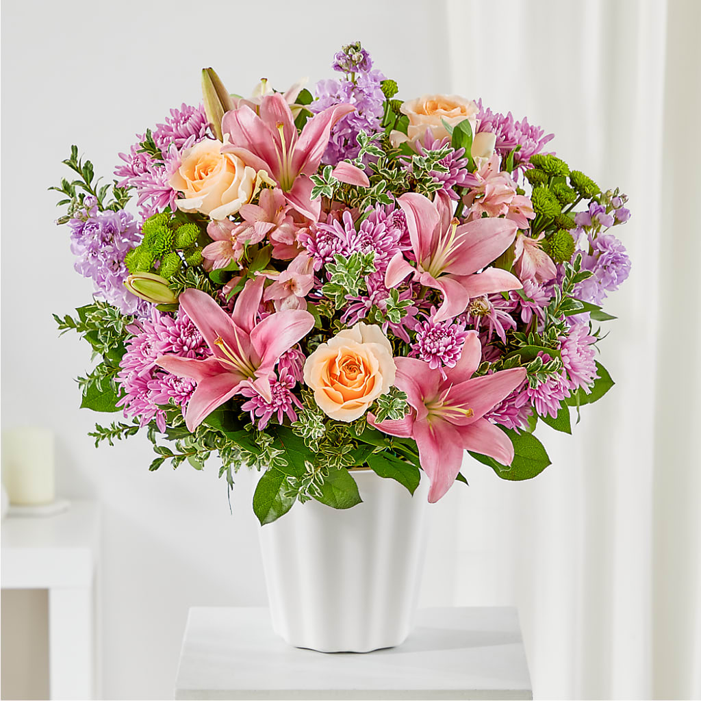 Supportive Embrace Tabletop Basket – Garden Of Eden Florist, San Antonio TX