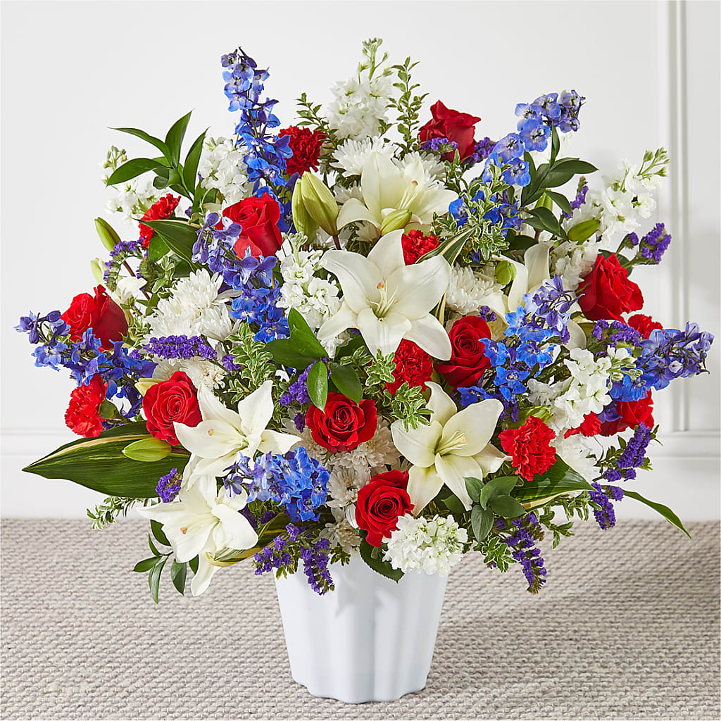 Consoled Floor Basket – Garden Of Eden Florist, San Antonio TX