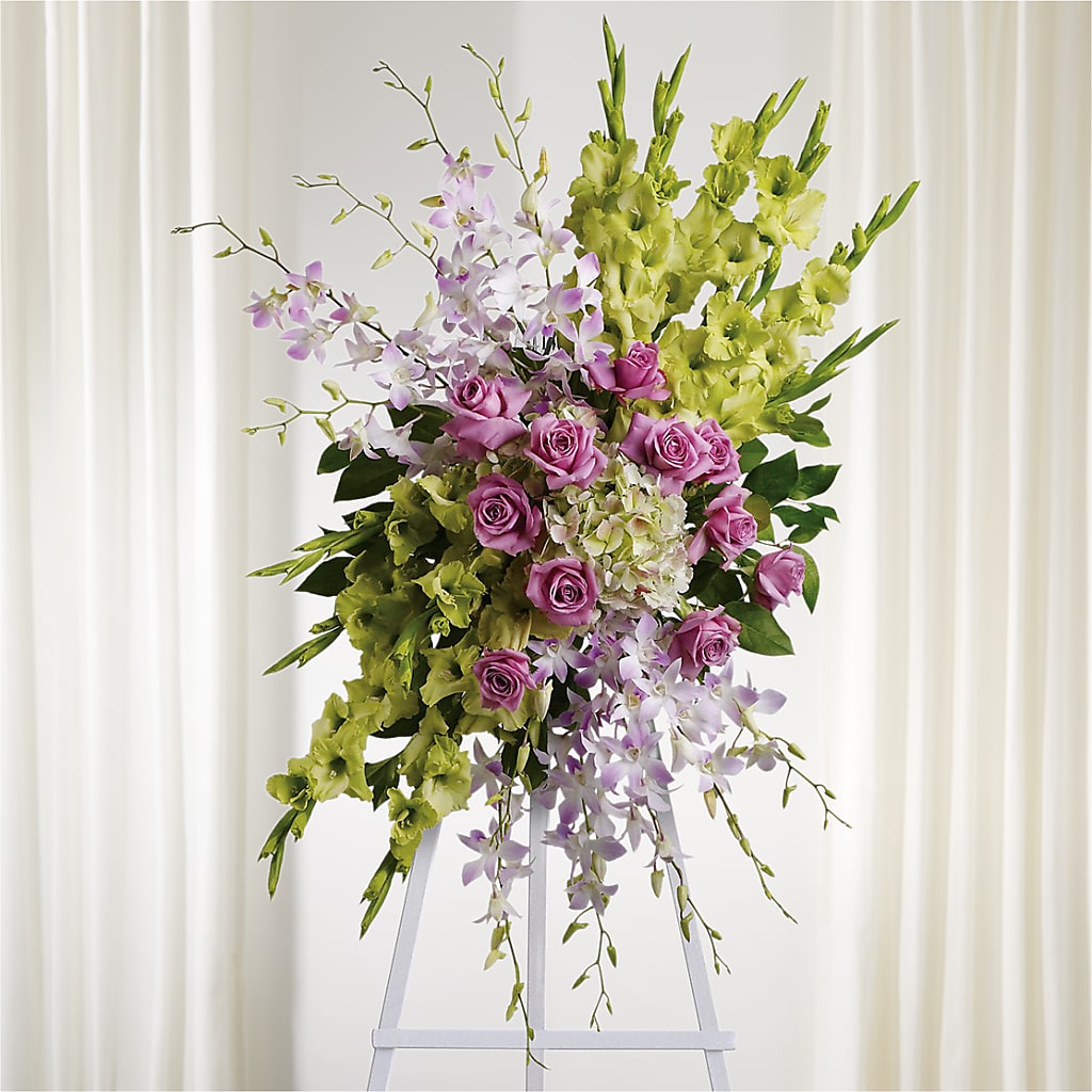 Lasting Legacy Standing Spray – Garden Of Eden Florist, San Antonio TX