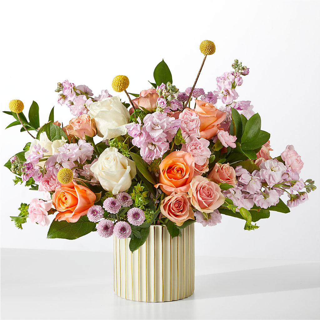 French Market Bouquet with Ivory Vase – Garden Of Eden Florist, San Antonio TX