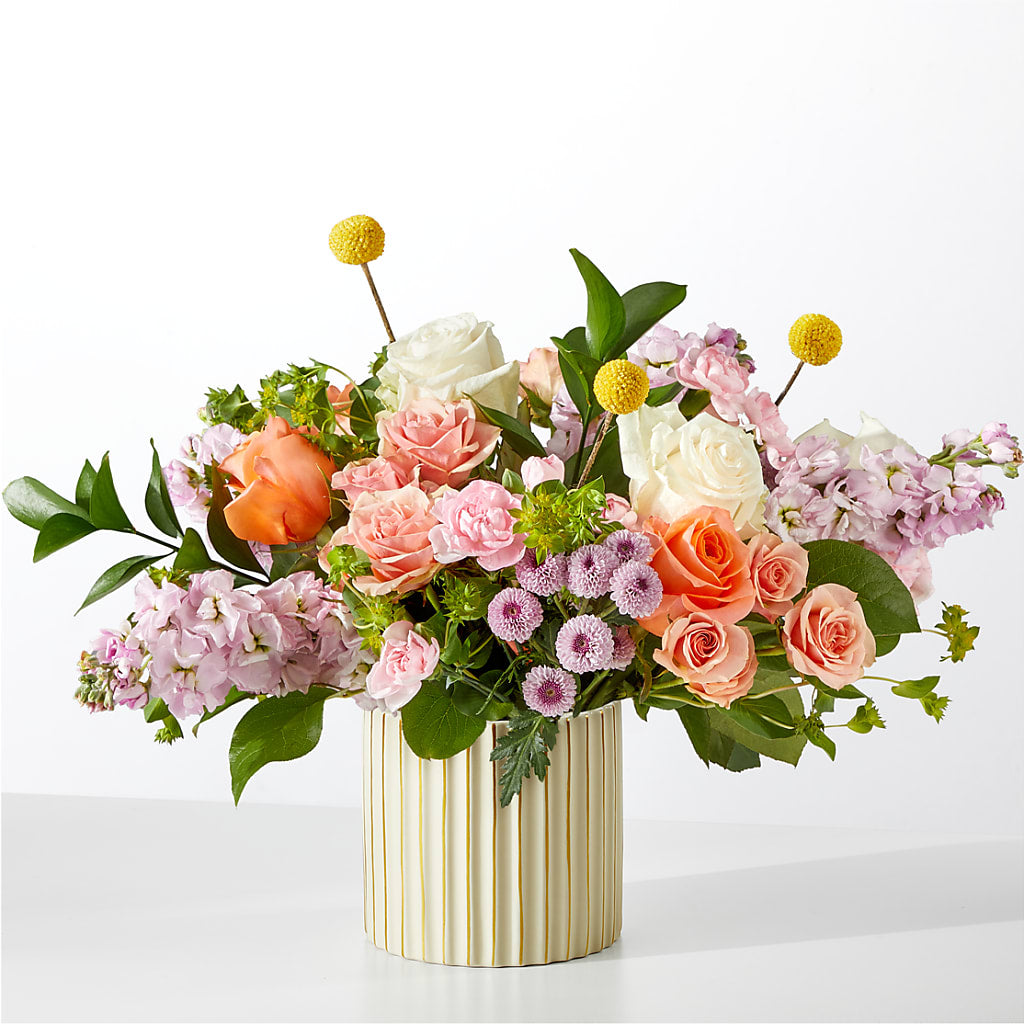 French Market Bouquet with Ivory Vase – Garden Of Eden Florist, San Antonio TX