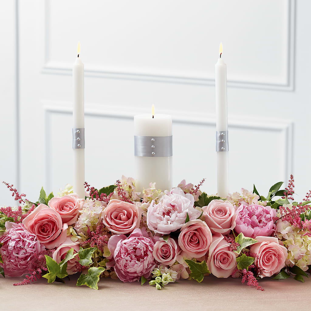 Worldwide Romance Unity Candle Arrangement – Garden Of Eden Florist, San Antonio TX