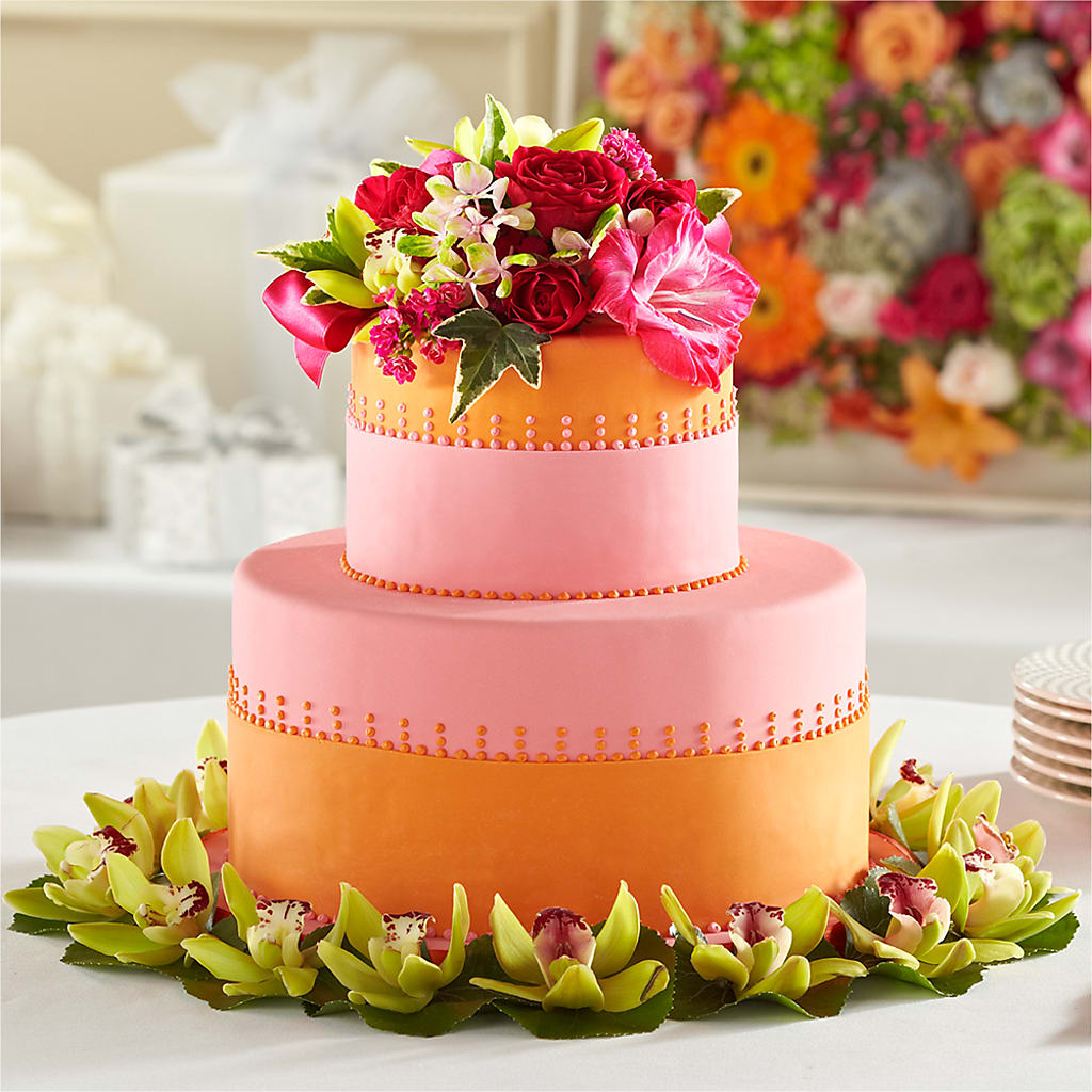 Sweet Citrus Cake Decor – Garden Of Eden Florist, San Antonio TX