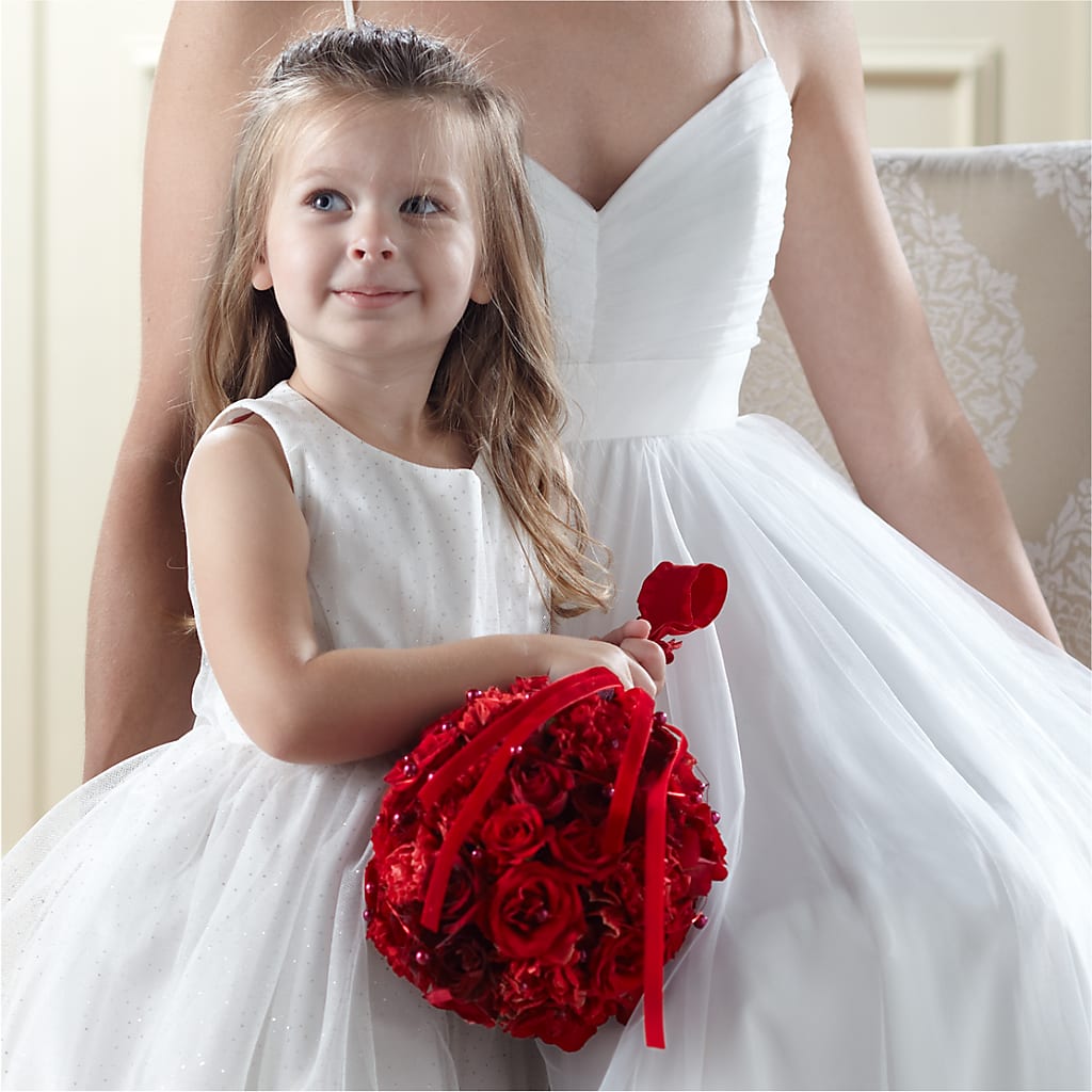 Pure at Heart Flower Girl Arrangement – Garden Of Eden Florist, San Antonio TX