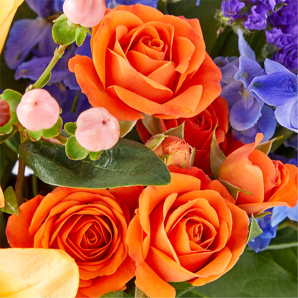 Radiant Citrus Box Bouquet –  Garden Of Eden Florist, San Antonio TX