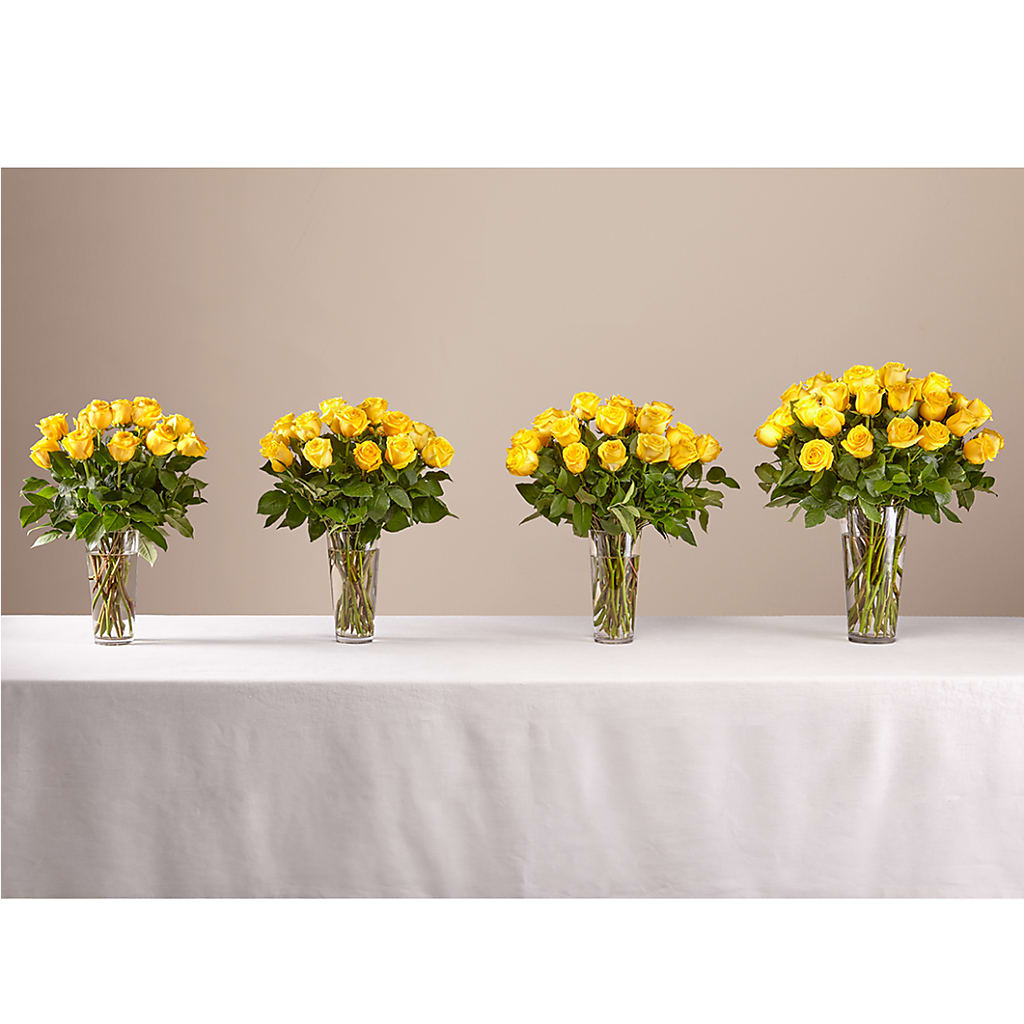 Long Stem Yellow Rose Bouquet –  Garden Of Eden Florist, San Antonio TX