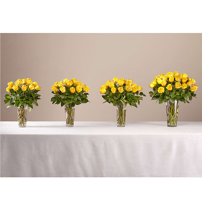 Long Stem Yellow Rose Bouquet –  Garden Of Eden Florist, San Antonio TX