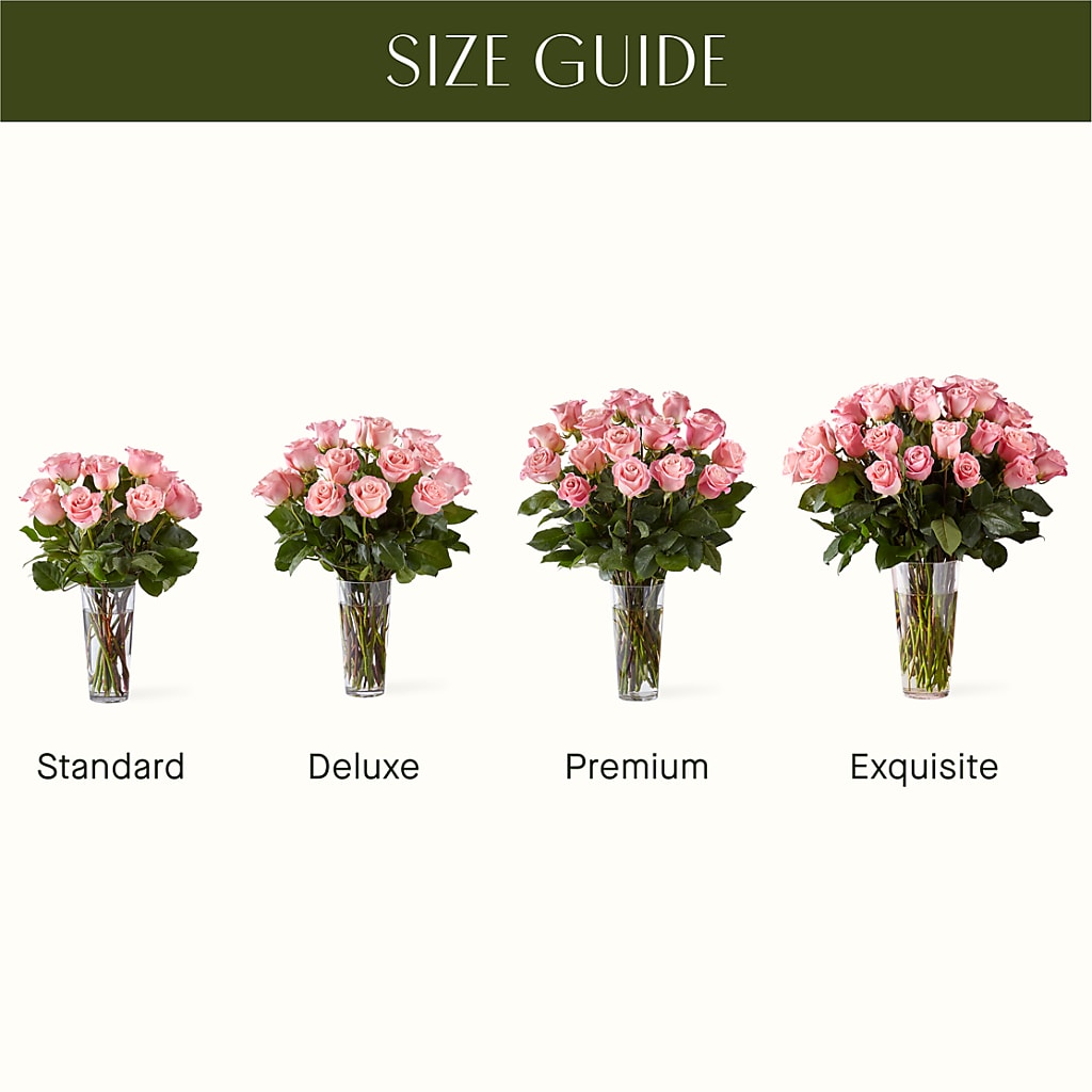 Long Stem Pink Rose Bouquet –  Garden Of Eden Florist, San Antonio TX