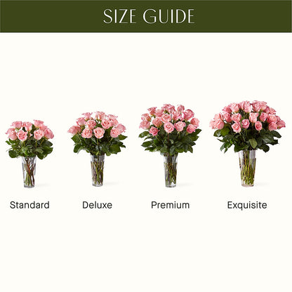 Long Stem Pink Rose Bouquet –  Garden Of Eden Florist, San Antonio TX