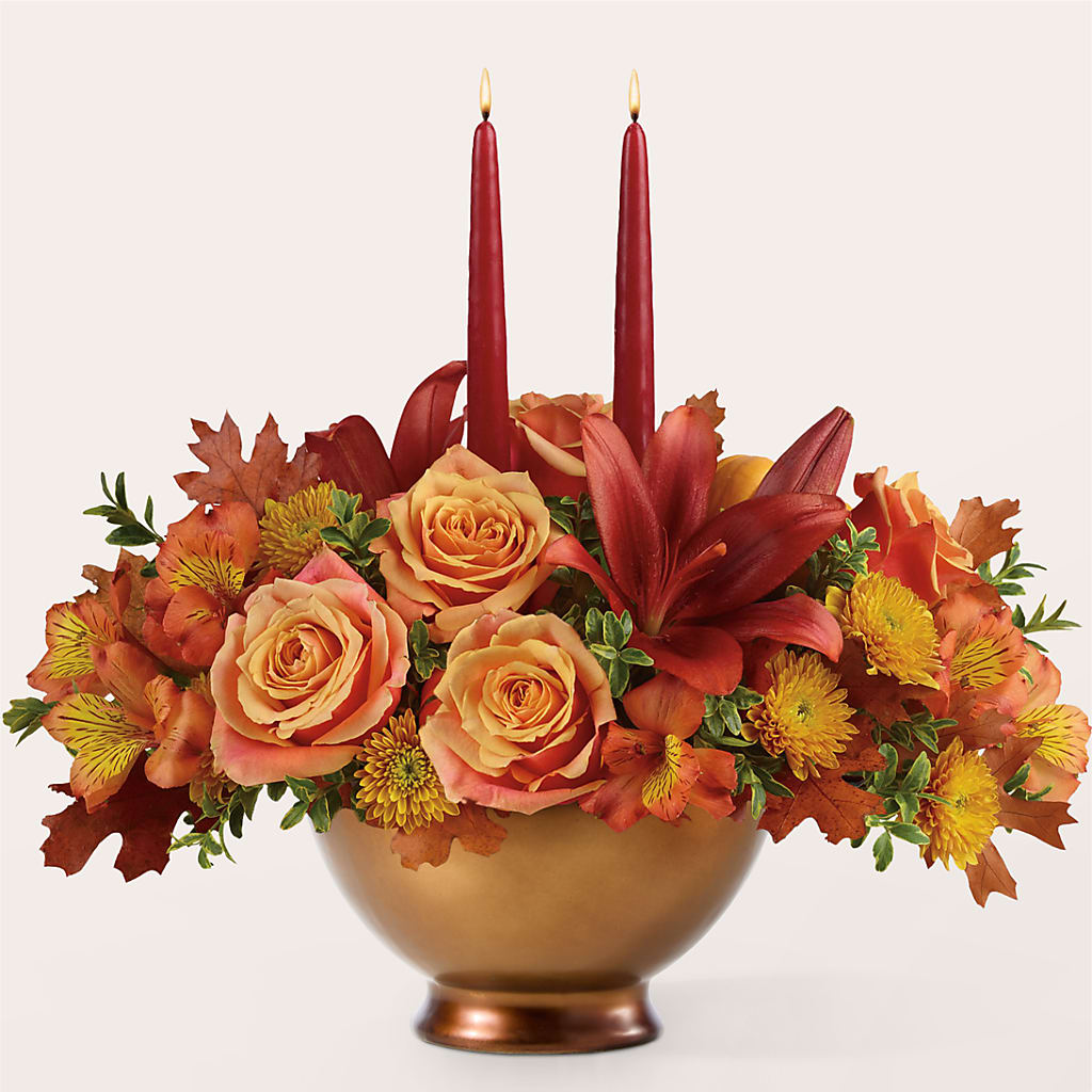 Harvest Table Centerpiece –  Garden Of Eden Florist, San Antonio TX