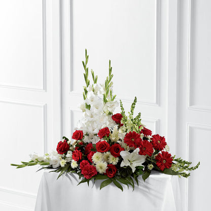 Crimson & White Arrangement –  Garden Of Eden Florist, San Antonio TX