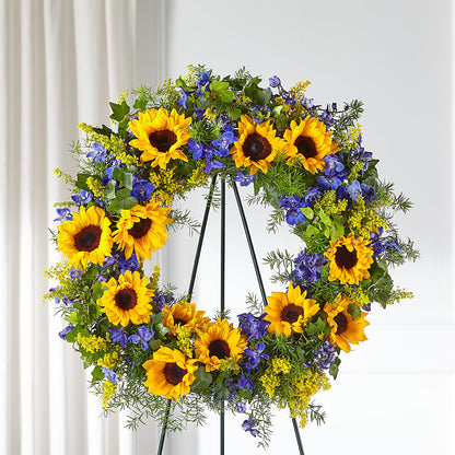 Bright Rays Wreath –  Garden Of Eden Florist, San Antonio TX