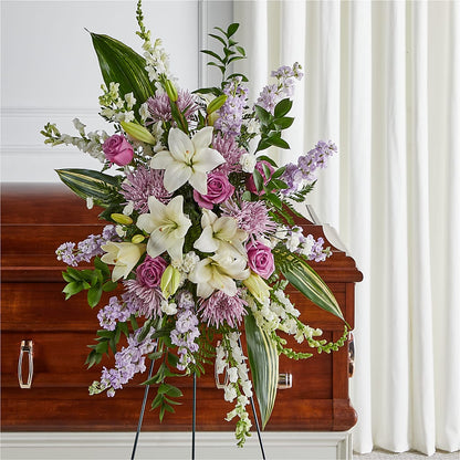 Grateful Hearts Standing Spray –  Garden Of Eden Florist, San Antonio TX
