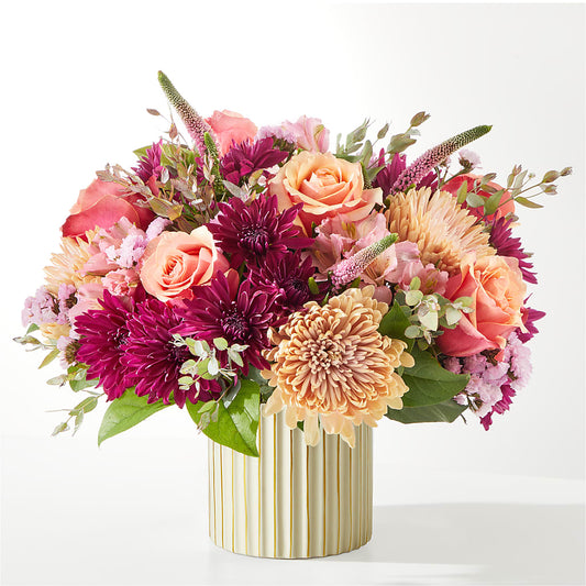Berry Cobbler Bouquet with Ivory Vase –  Garden Of Eden Florist, San Antonio TX
