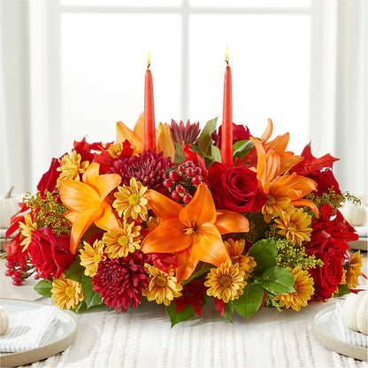 Autumn's Embrace Centerpiece –  Garden Of Eden Florist, San Antonio TX